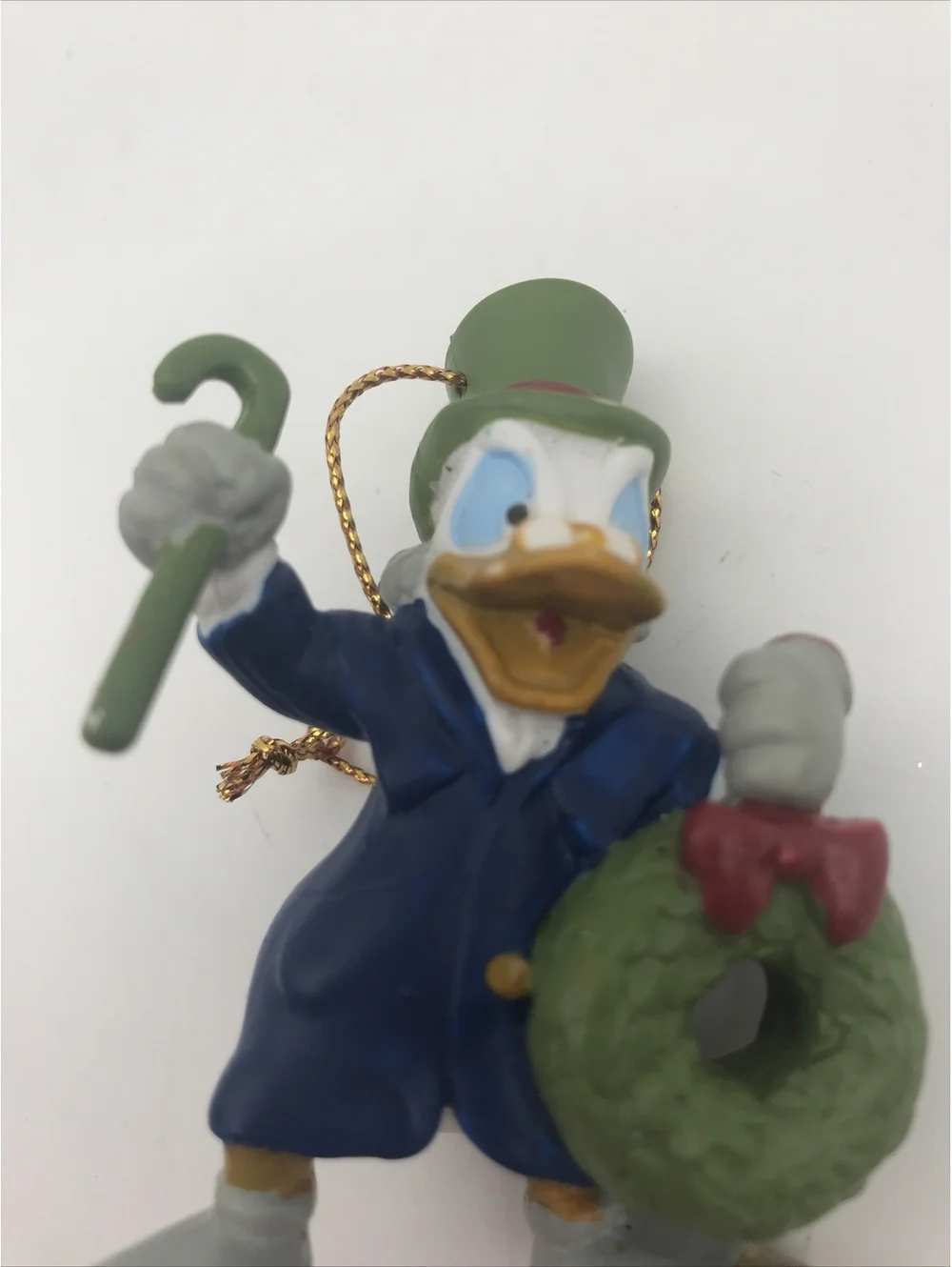 Scrooge McDuck Mickey Christmas Carol Ornament 2” PVC Figure Avon Disney Uncle